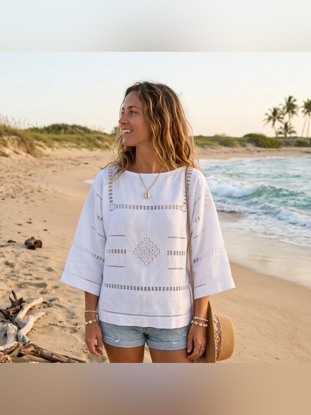Handmade 🪡 🧵 Upcycled Bohemian Cotton Top